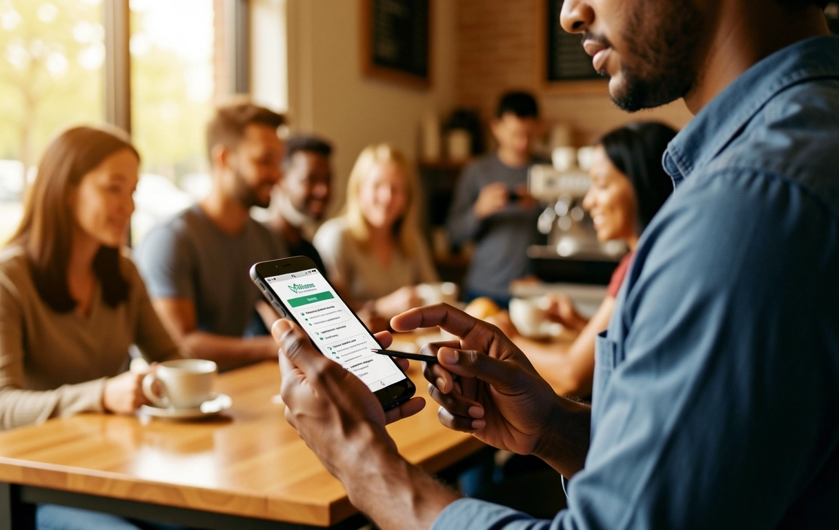 Mobile banking convenience